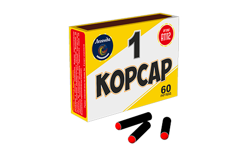  Петарды Корсар 1 в пленке  в Дубне